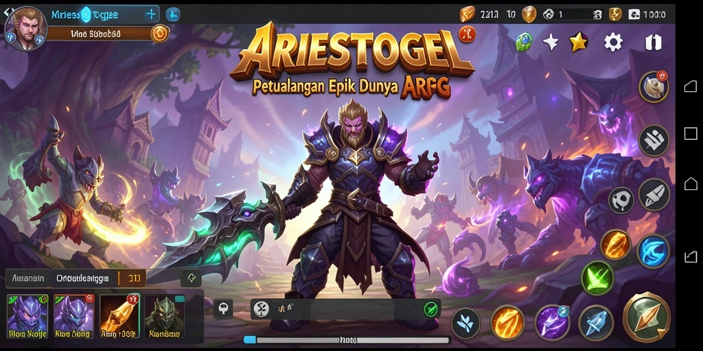 Tampilan aksi pertarungan seru dalam ARIESTOGEL.