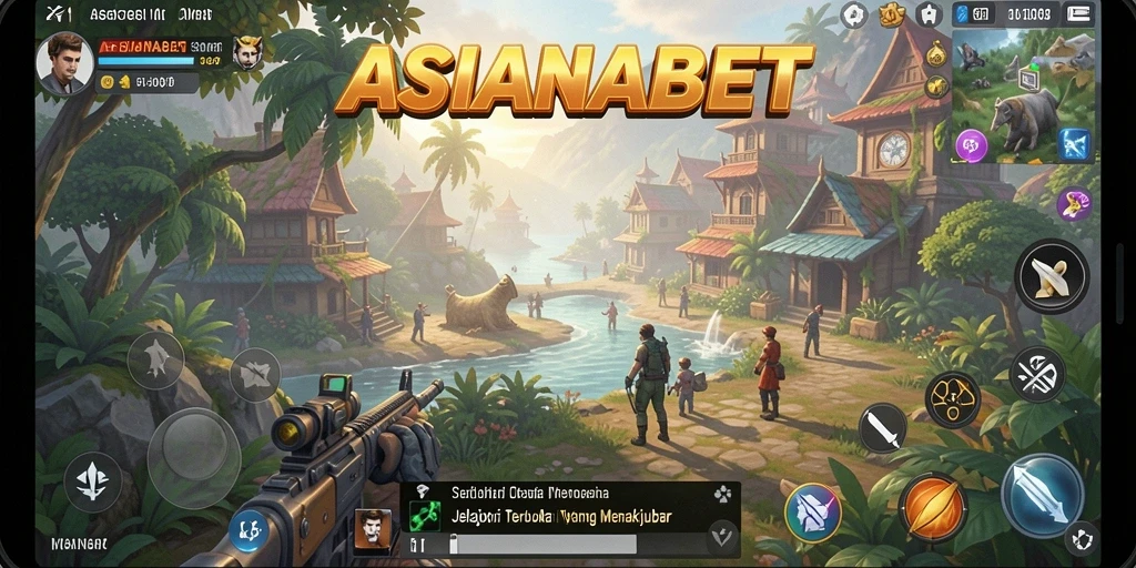 Tampilan gameplay Open World ASIANABET yang menakjubkan.