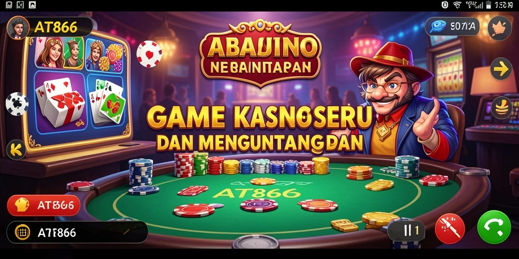Screenshot AT866 menampilkan gameplay Kasino yang mengasyikkan dan penuh warna.