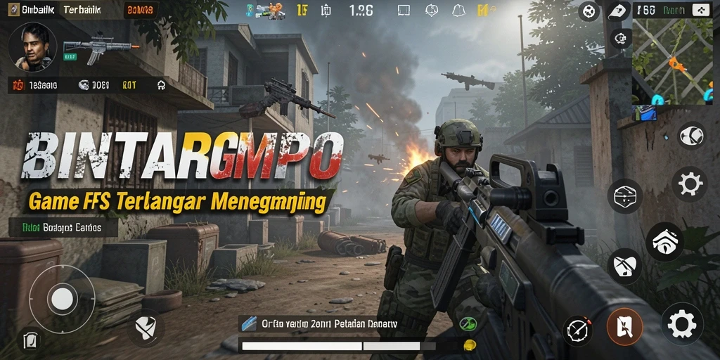 Tampilan gameplay BINTANGMPO yang menegangkan dan penuh aksi.