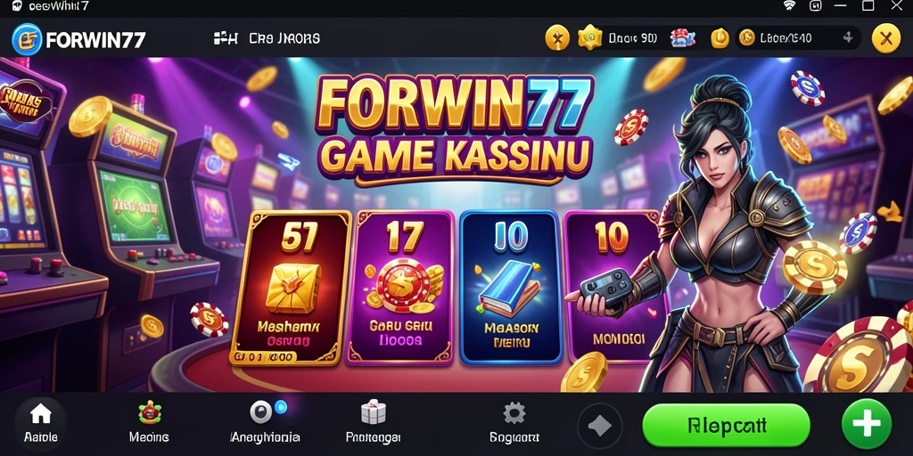 Tampilan gameplay Kasino yang seru dan interaktif di FORWIN77.