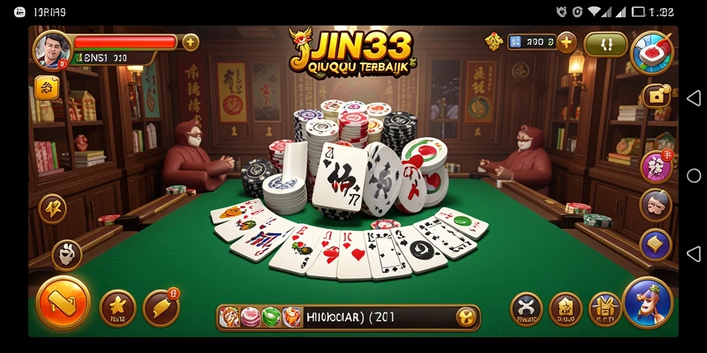Gameplay seru QiuQiu di JIN33 dengan tampilan menarik.