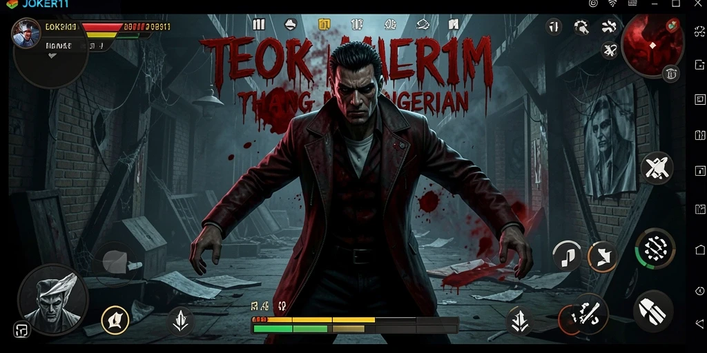 Screenshot gameplay menampilkan suasana menegangkan di dalam <strong>JOKER11</strong> yang penuh dengan hantu.