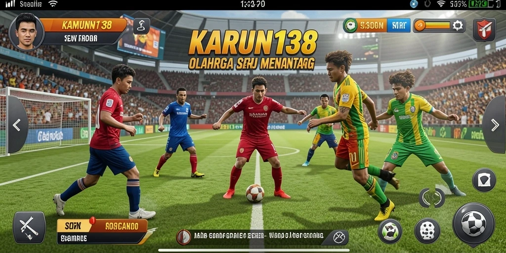 Tampilan gameplay KARUN138 yang menampilkan aksi olahraga yang mendebarkan.