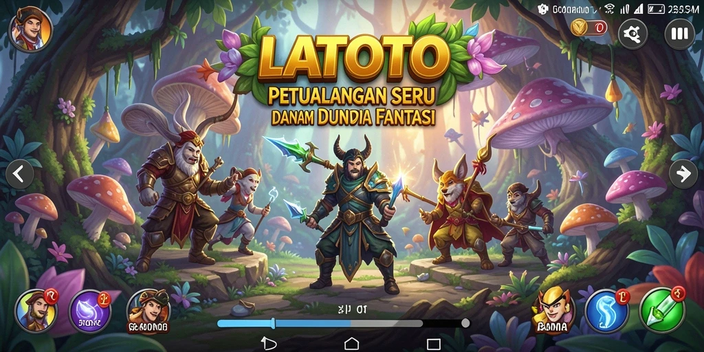 Screenshot LATOTO menunjukkan aksi petualangan yang mendebarkan.
