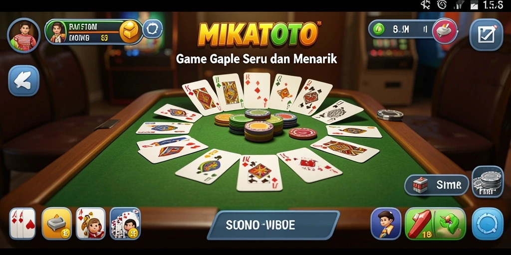 Gameplay seru MIKATOTO dengan tema Gaple