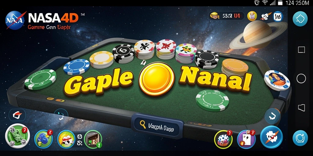 Screenshot gameplay <strong>NASA4D</strong> yang menunjukkan serunya bermain Gaple.