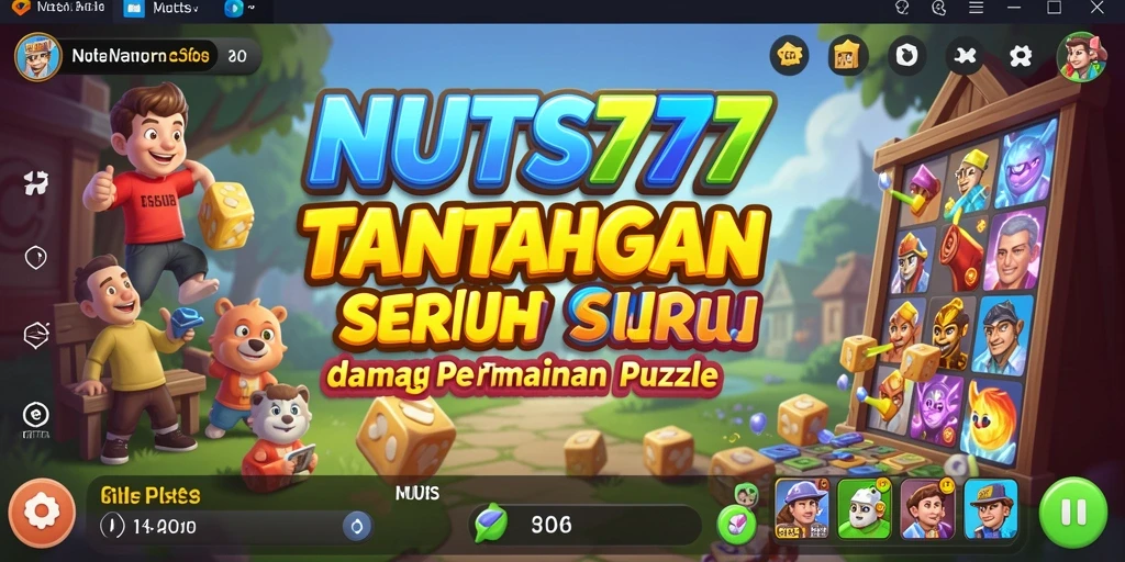 Tampilan gameplay seru dan menarik dari NUTS777 dengan berbagai tantangan Puzzle.