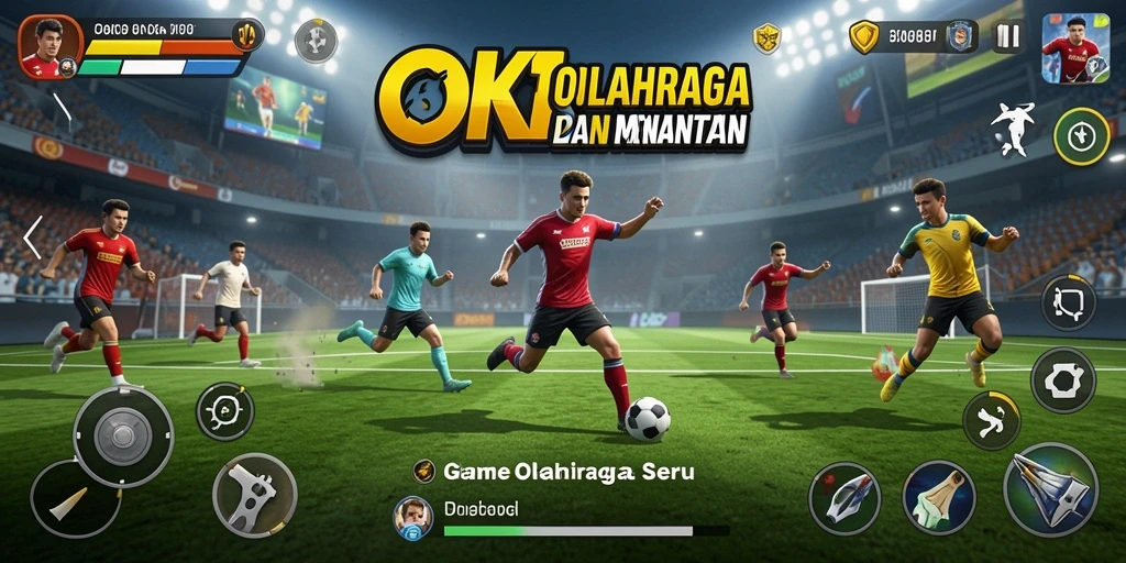 Tampilan gameplay menarik dari OKIDR dengan berbagai cabang olahraga.