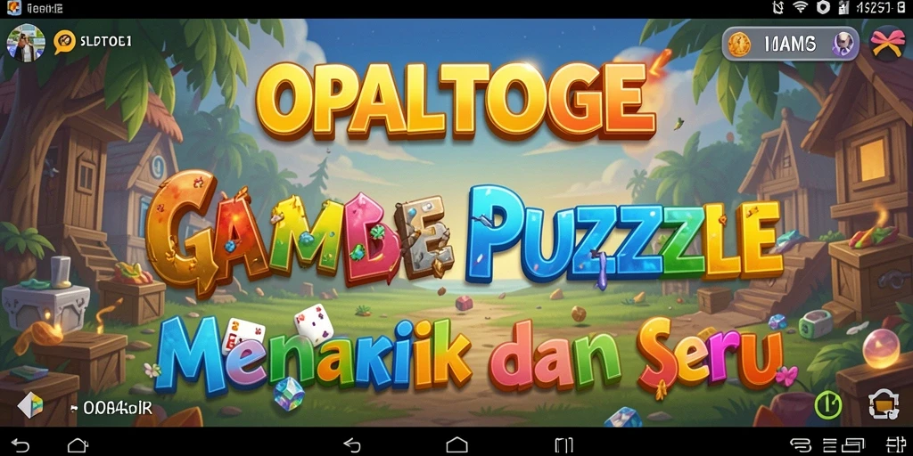 Tampilan gameplay puzzle menantang di OPALTOGEL.