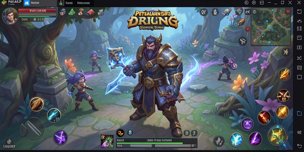 Screenshot gameplay PAKARJP menampilkan aksi pertarungan yang mendebarkan.