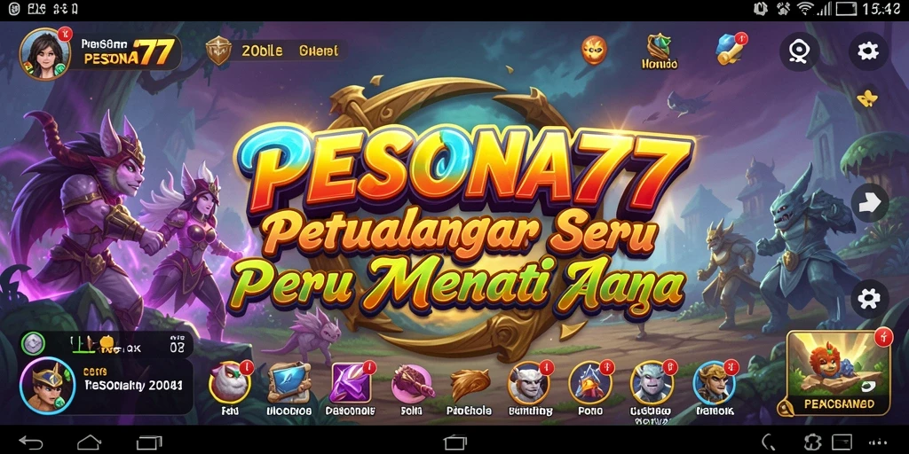 Tampilan gameplay PESONA77 yang menakjubkan dan menarik.