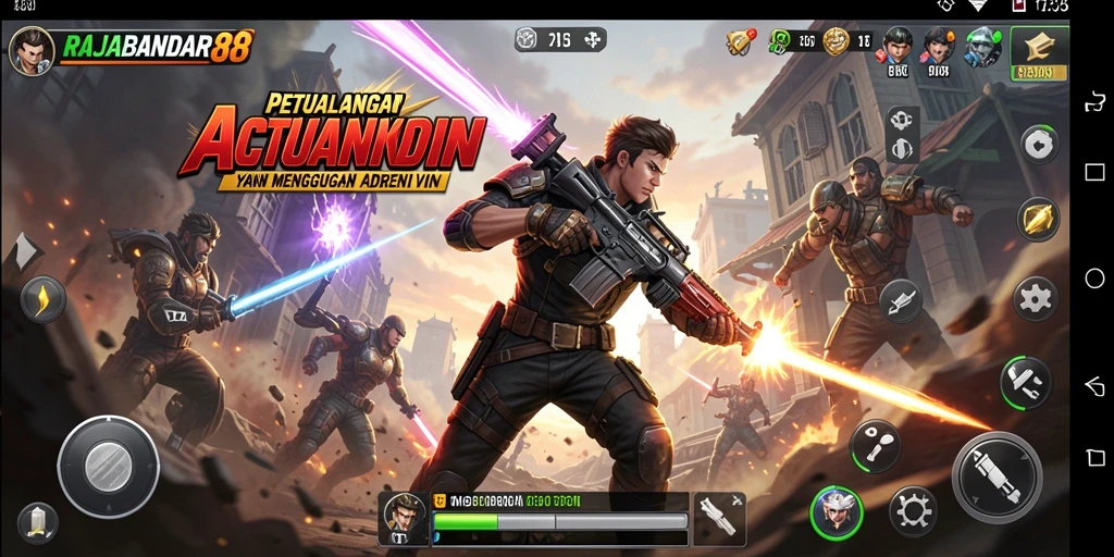Tampilan gameplay RAJABANDAR88 yang mendebarkan dan penuh aksi.