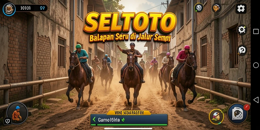 Gameplay seru di SELTOTO dengan balapan menantang di jalur yang indah.