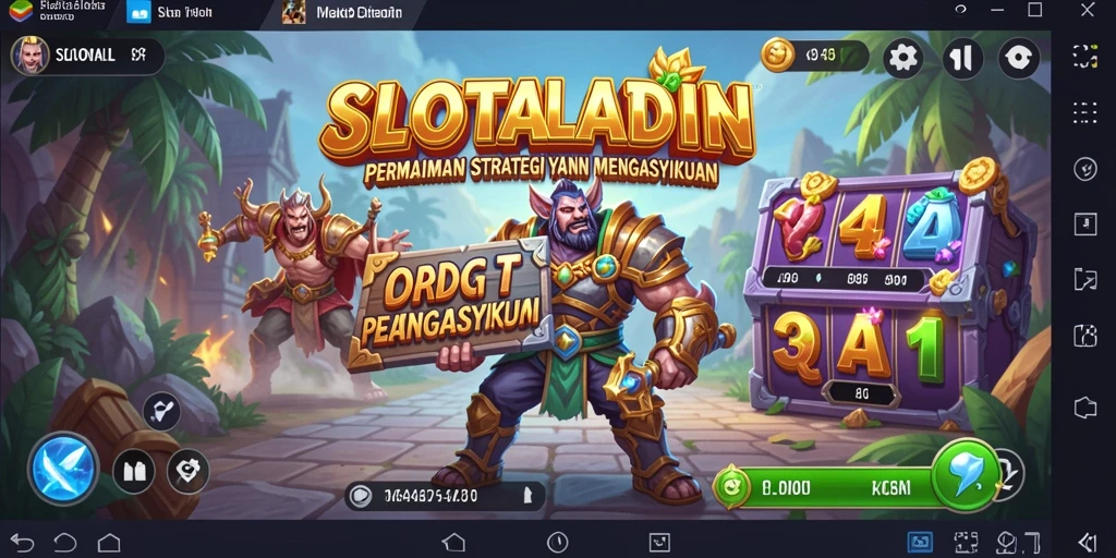 Tampilan menarik dari gameplay strategi SLOTALADIN.