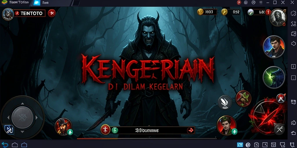 Screenshot TENTOTO menampilkan adegan menegangkan dari petualangan horor.